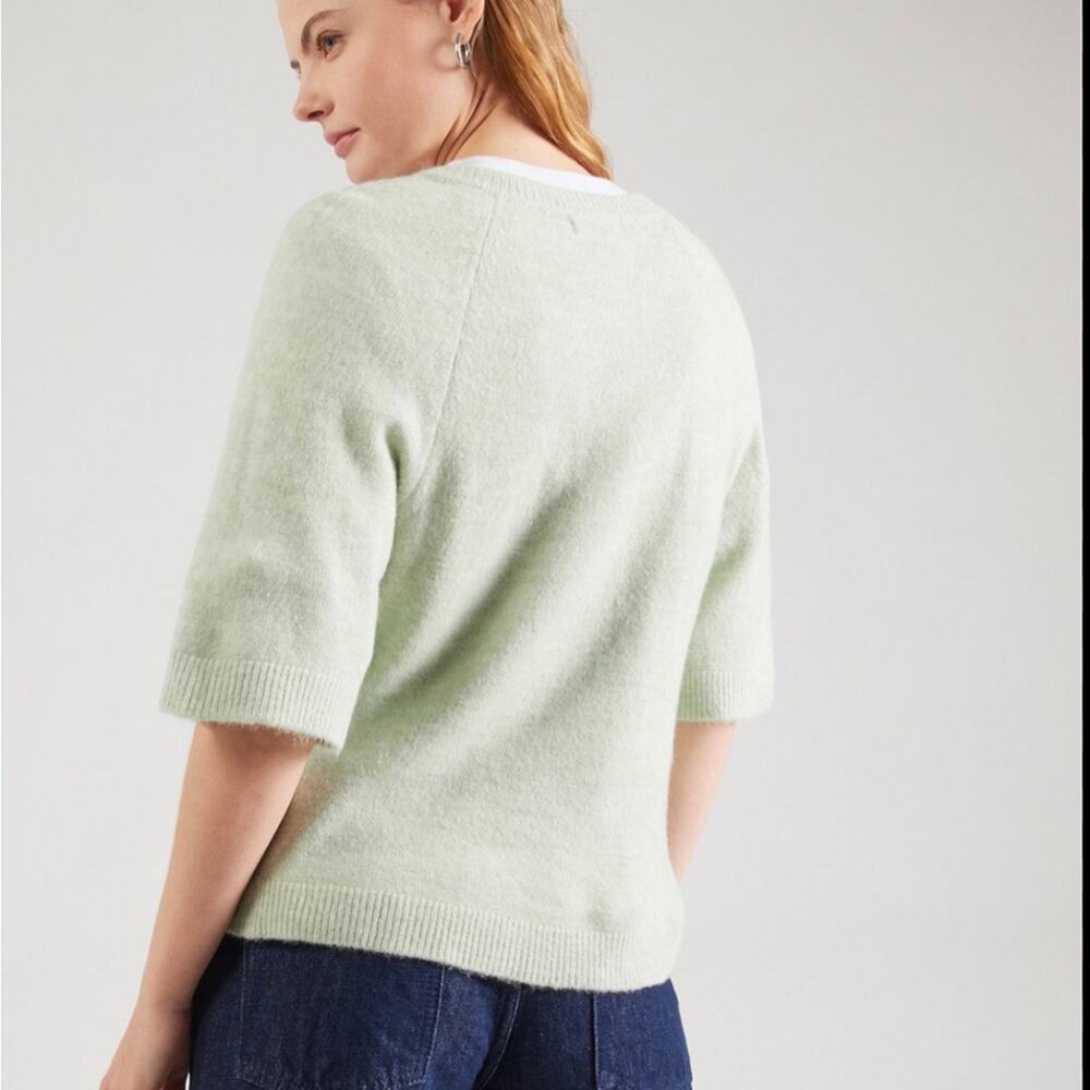 Bianco & Blue Made in Italy Wool Blend Pastel Green Sweater Women's Size M - Picture 1 of 8